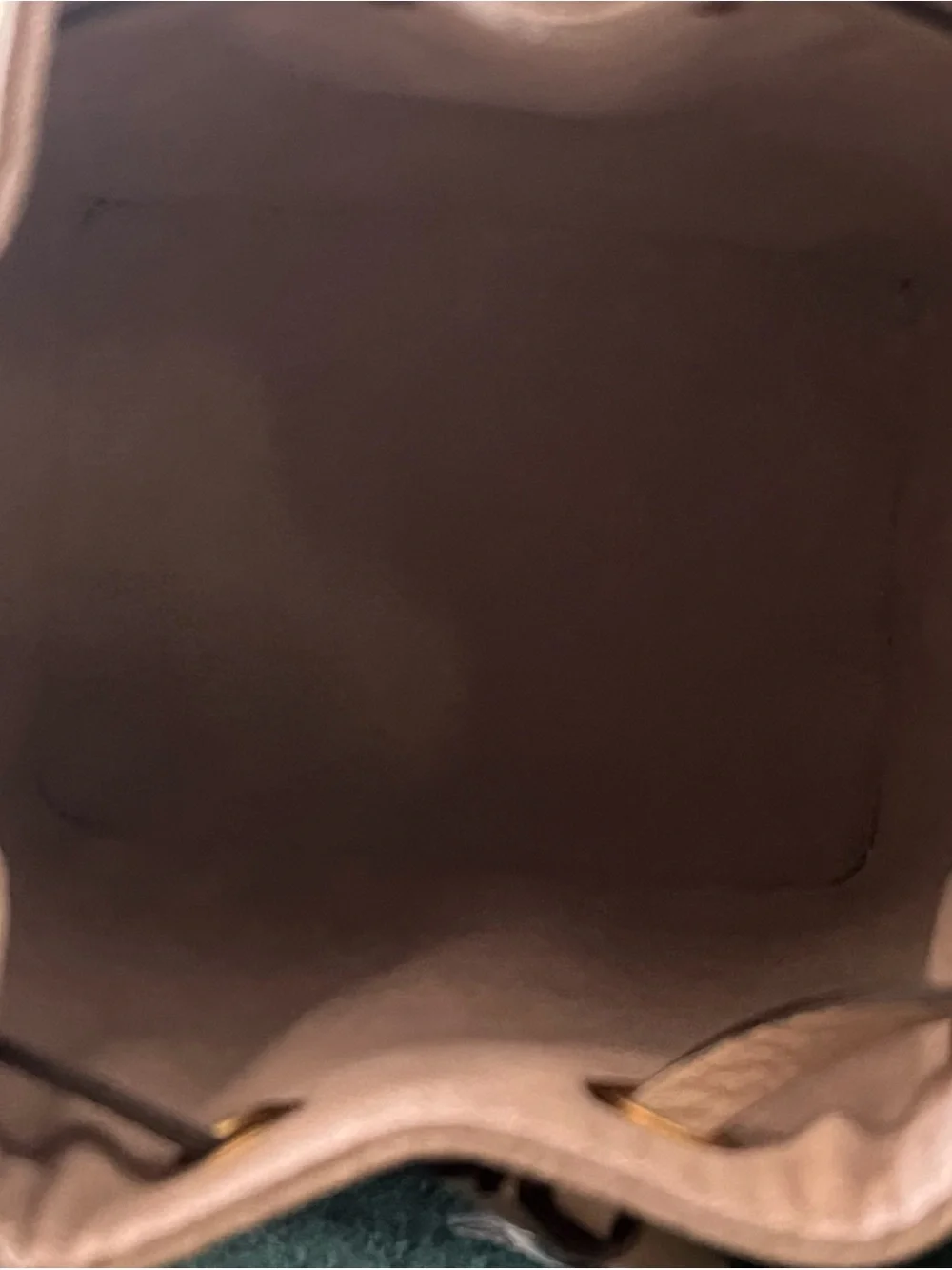 Louis Vuitton Taupe Monogram Drawstring Bucket Crossbody